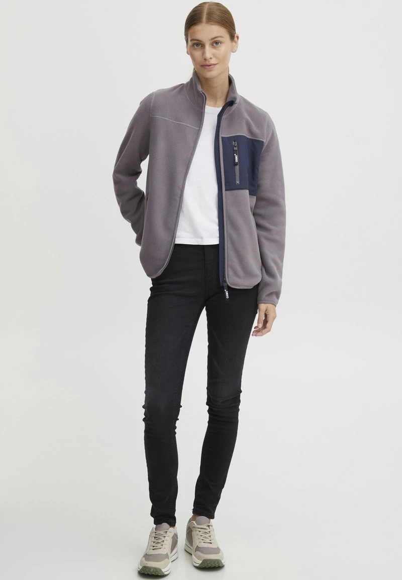 OXMO OXNYMFE - Fleecejacke - Pewter 2 OXMO OXNYMFE - Fleecejacke - Pewter – Bild 2