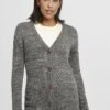 OXMO OXPHILEMONA - Strickjacke - Dark Grey