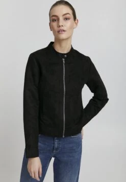 OXMO PEGGY - Kunstlederjacke - Black