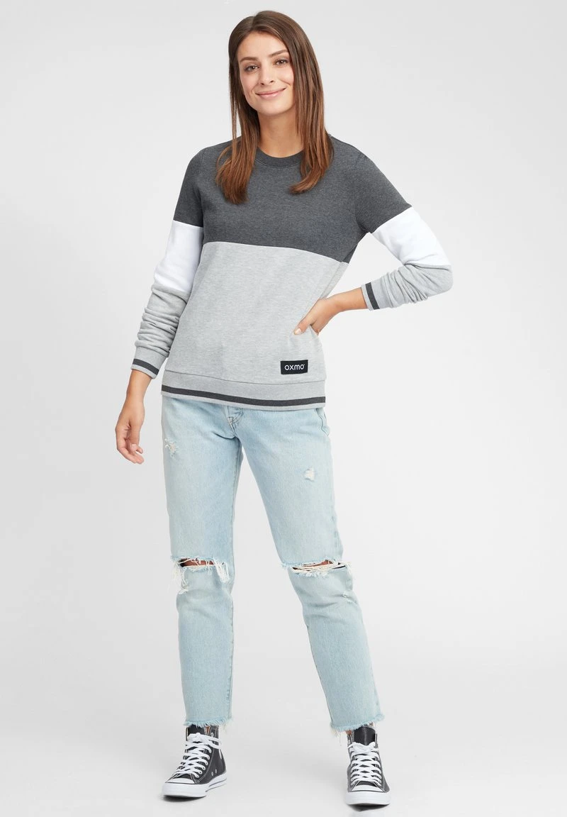 OXMO OXOMAYA - Sweatshirt - Dark Grey Melange 2 OXMO OXOMAYA - Sweatshirt - Dark Grey Melange – Bild 2