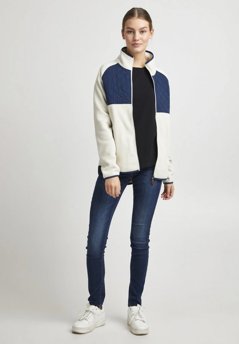 OXMO OXMALIN - Fleecejacke - Oatmeal 2 OXMO OXMALIN - Fleecejacke - Oatmeal – Bild 2