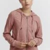 OXMO OXLOVA - Sweatjacke - Ash Rose Melange