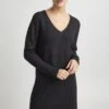 OXMO OXIDA - Strickkleid - Dark Grey Melange