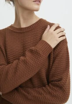 OXMO OXMILIKA - Strickkleid - Brunette -OXMO Verkaufsgeschäft e7dc6834ecad46c1b6e36d4c7bdcb6b1